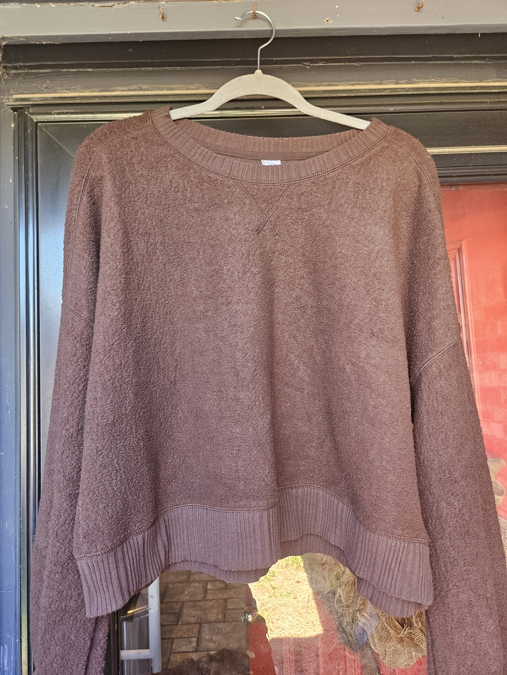 Auden Relaxed Crewneck Sweater in Brown